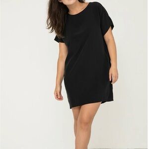 Elizabeth Suzann Georgia Dress in Washed Black Silk OSM (S/M)